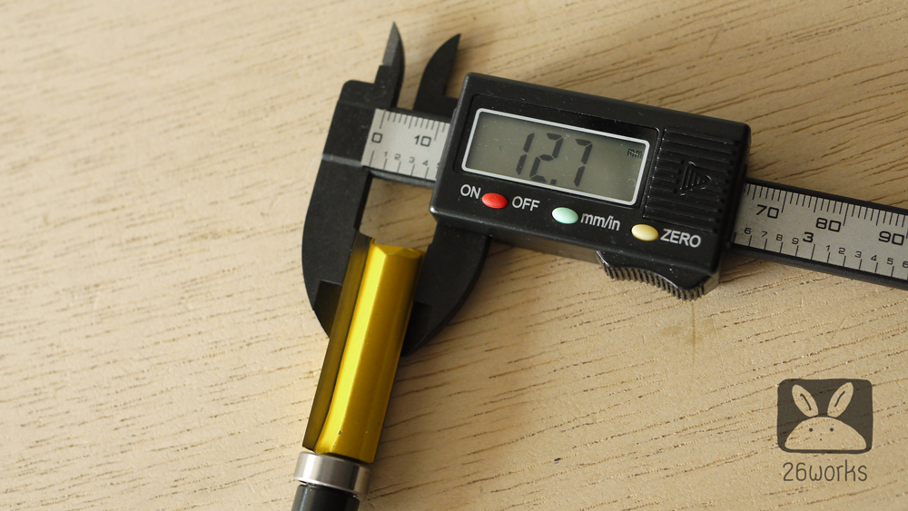 Trimmer bits ลูกปืนบน คมกัด 4 หุน x 38 mm