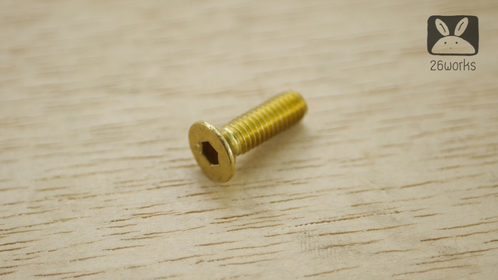 น็อตหัวเทเปอร์ ทองเหลือง M6x20 mm ธรรมดา