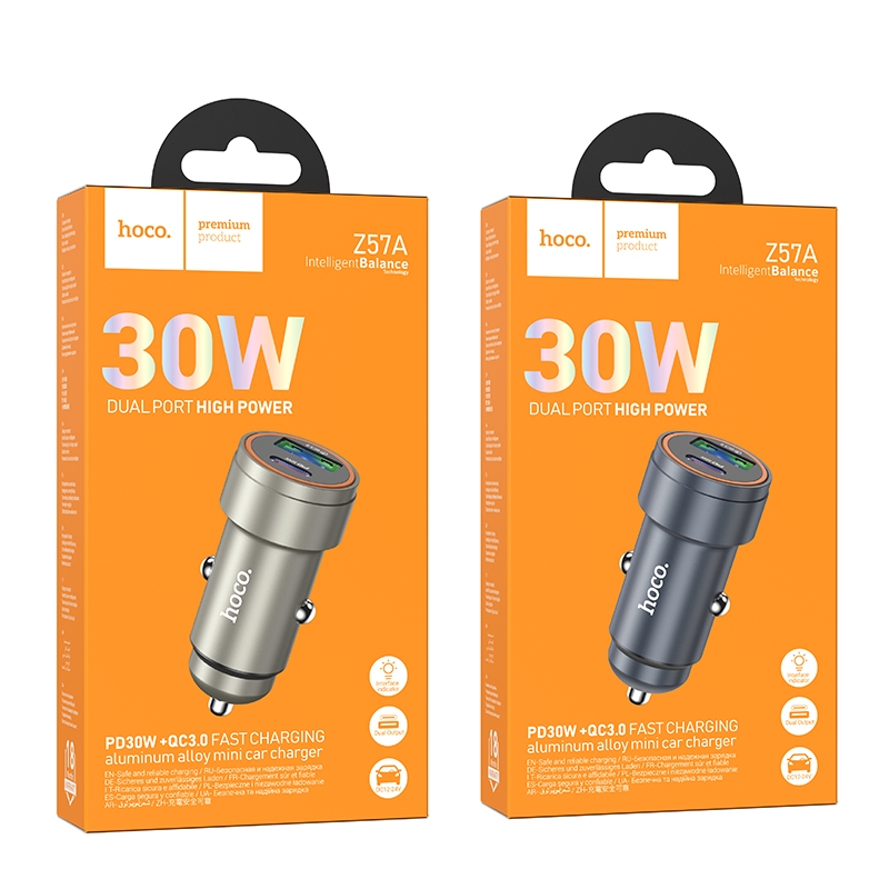 Hoco Z57A Glorious PD30W+QC3.0 car charger ตัวเพิ่มช่องชาร์จในรถยนต์ ชาร์จเร็ว