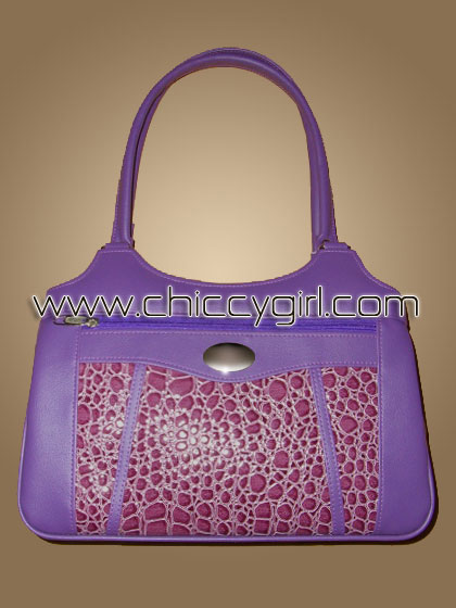 กระเป๋าหนังแต่งลายจระเข้ สีม่วง ช่องใส่ของเยอะสะใจ จุมาก แข็งแรงทนทาน งานเนี๊ยบมาก แบบดูดีทันสมัย น่าใช้มาก คุ้มสุดๆ