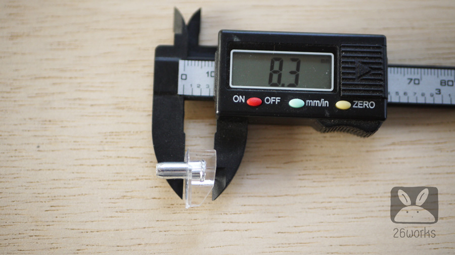 ปุ่มรับชั้นแบบใส ขายเป็นตัว