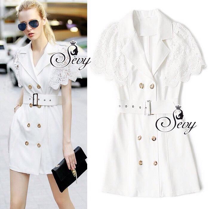 พร้อมส่ง เดรสโค้ช ทรงตรง คัตติ้งเนี๊ยบ