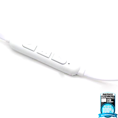 ฮฺิตมาก !! หูฟังพร้อมสมอลล์ทอล์คแบบบลูทูธ เหมาะกับการออกกำลังกาย รุ่น Headset Magnet Sports Bluetooth 4.1 RM-S2 สีขาว - Remax