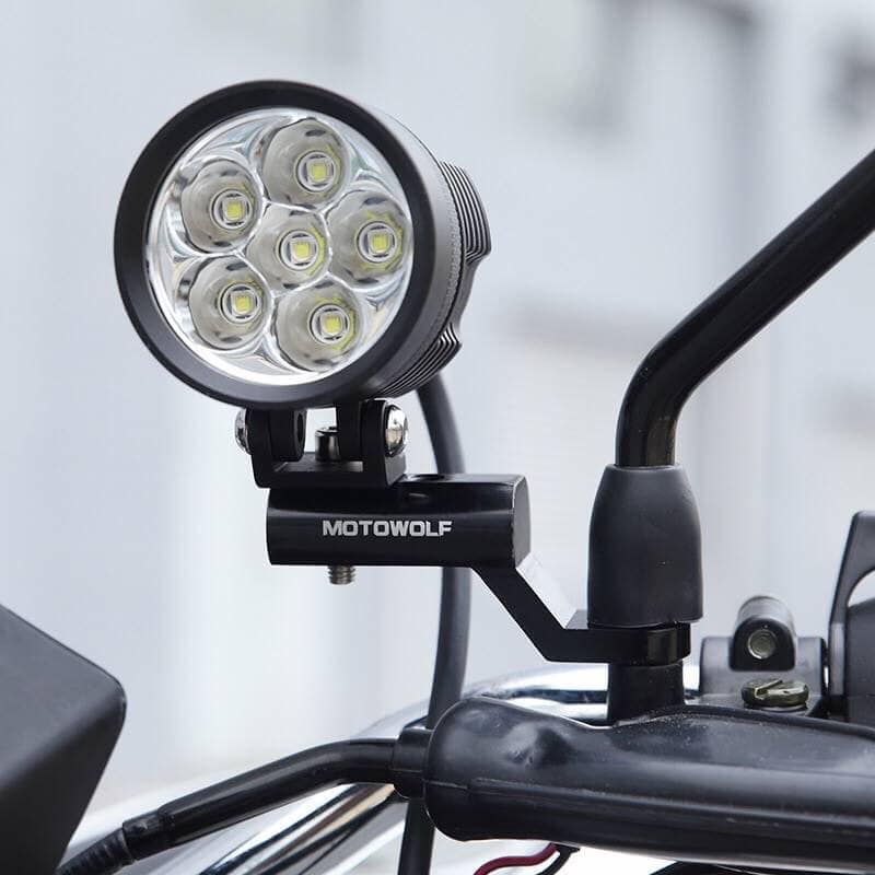 MOTOWOLF MDL3509 Motorcycle Rearview Mirror Expansion Bracket Holder Mount
