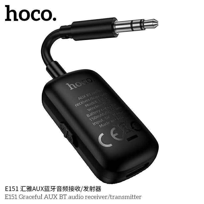 Hoco E151 AUX BT Audio receiver/Transmitter ตัวรับและส่งสัญญาณเสียงบลูทูธ 2in1