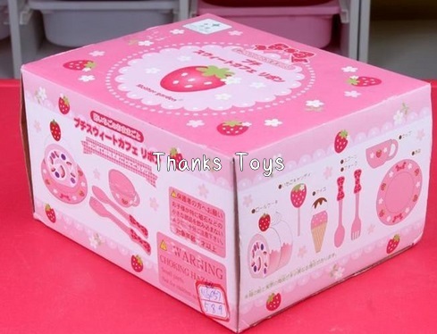 ชุดกล่องขนมสตอรเบอร์รี่เบเกอรี่และไอศกรีม ไม่มีหูหิ้ว Mother Garden