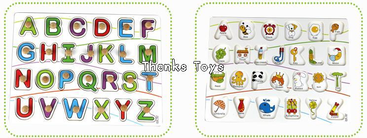 จิ๊กซอว์รูปตัวอักษรภาษาอังกฤษ A-Z ตัวพิมพ์ใหญ่