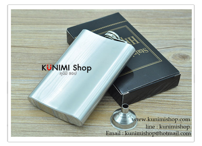  กระป๋องใส่เหล้าและเครื่องดื่ม ขนาด 10 Oz แบบเรียบไม่มีลวดลาย กระป๋อง ขวด ใส่เหล้า ใส่เครื่องดื่ม ทำจาก สแตนเลส Stainless Steel ขนาดเล็ก กะทัดรัด พกพา สะดวก พร้อมกรวยสแตนเลส ขนาดความจุ 10 ออนซ์ (300 ซีซี ) ขนาด กว้าง : 9.5 x สูง(ถึงฝา) 16 x หนา : 2.2 ซม.