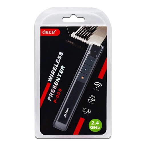 OKER Laser Pointer P-009 2.4g Wireless Presenter เลเซอร์พอยเตอร์