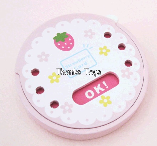 ชุดเครื่องแคชเชียร์ลายสตรอเบอร์รี่สีชมพู พร้อมเครื่องรูดบัตร