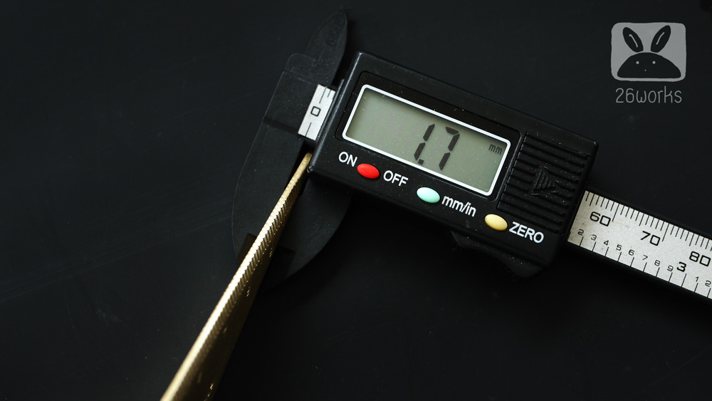 ไม้ฉากสามเหลี่ยม สเกล 6x10 cm ทองเหลือง