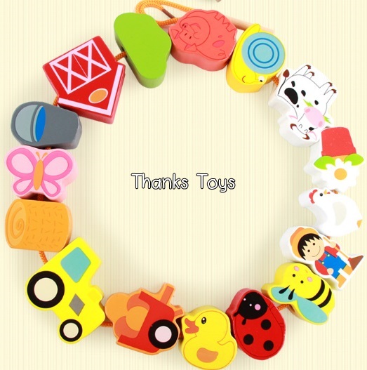 ร้อยเชือกฟาร์มสัตว์ 18 ชิ้น