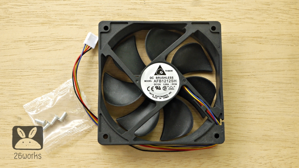 พัดลม Delta AFB1212SH 4 pin 3400RPM 12 CM