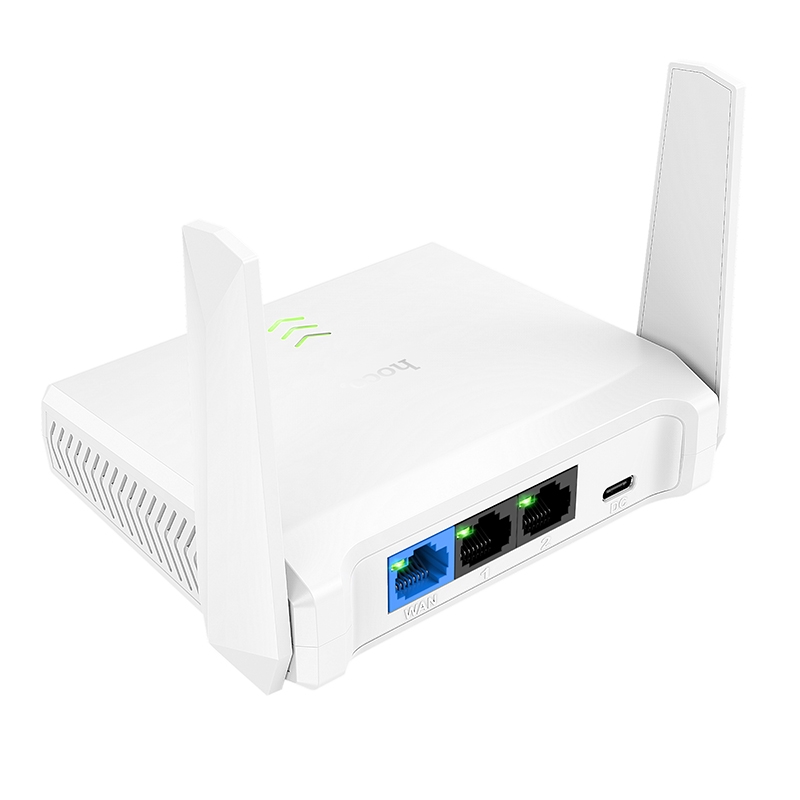 Hoco HI36 WiFi4 Wireless Router NEW (EU) เราเตอร์ไร้สาย ให้สัญญาณที่ครอบคลุม ปลอดภัยและมีประสิทธิภาพ