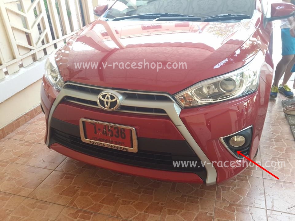ไฟตัดหมอกกรอบโครเมี่ยม DLAA New YARIS 2014