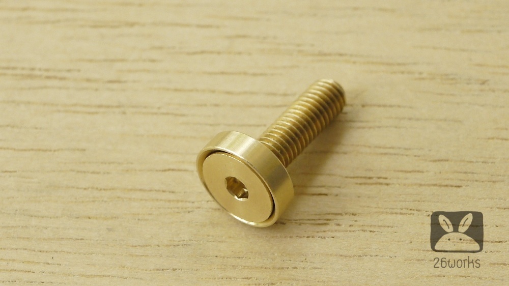 อีแปะรองน็อตเทเปอร์ ทองเหลือง M5