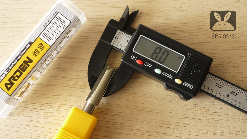 Trimmer bits arden ตรง 8x25 mm MDF