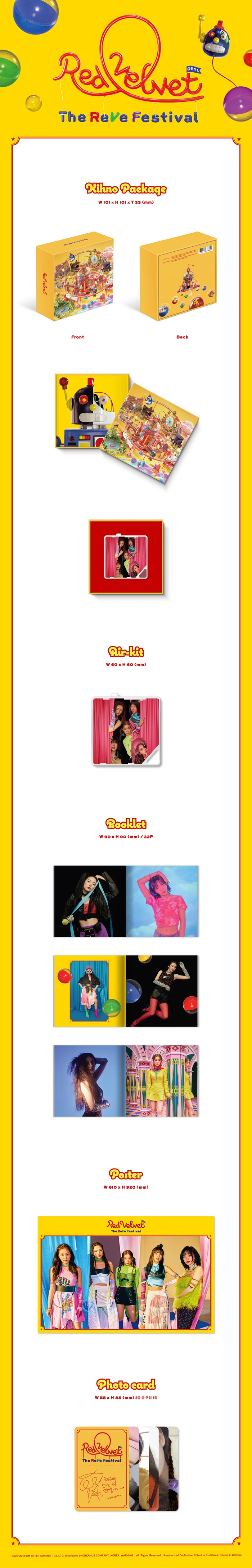 [Pre] Red Velvet : 6th Mini Album - The ReVe Festival Day 1 (Kihno Card Ver.)