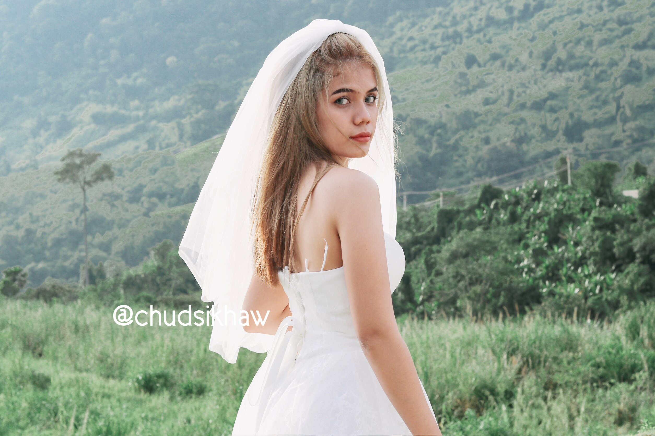 เวลเจ้าสาว ผ้าคลุมผมเจ้าสาว 80 ซม. นิ่ม ฟู (V270) รุ่นยอดนิยม (คลุมหน้าได้)