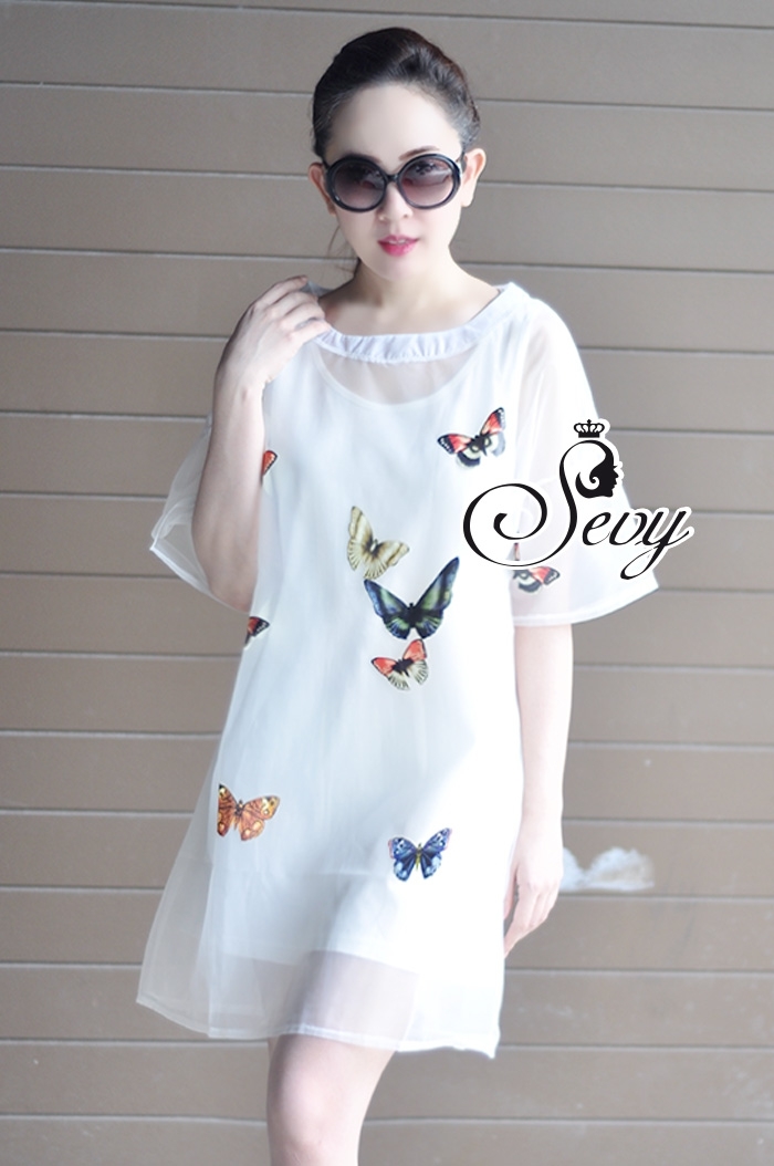 พร้อมส่ง เสื้อยืดทรงยาวใส่เป็นเดรสสั้นได้