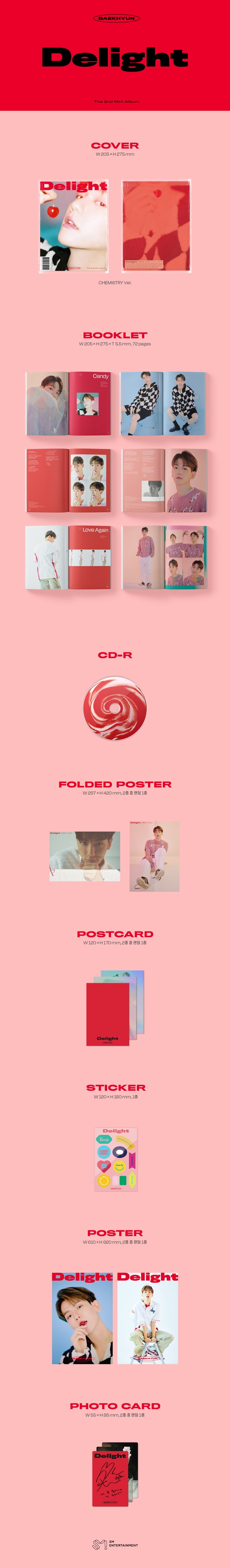 [Pre] Baekhyun : 2nd Mini Album - Delight (Chemistry Ver.) +Poster