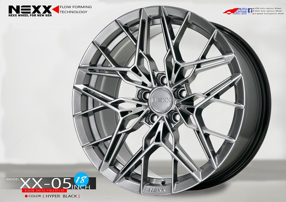 ล้อ NEXX XX05 ขอบ 18x8.5 5x112-114.3 ET35 Flowforming ล้อเบา มี 5 สี *ราคาต่อวง