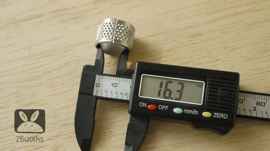 แหวนดันเข็ม เบอร์ M - 16.3 mm