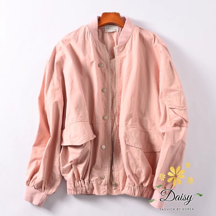 เสื้อเกาหลี พร้อมส่ง เสื้อแจ๊คเกท ผ้าคอตตอน