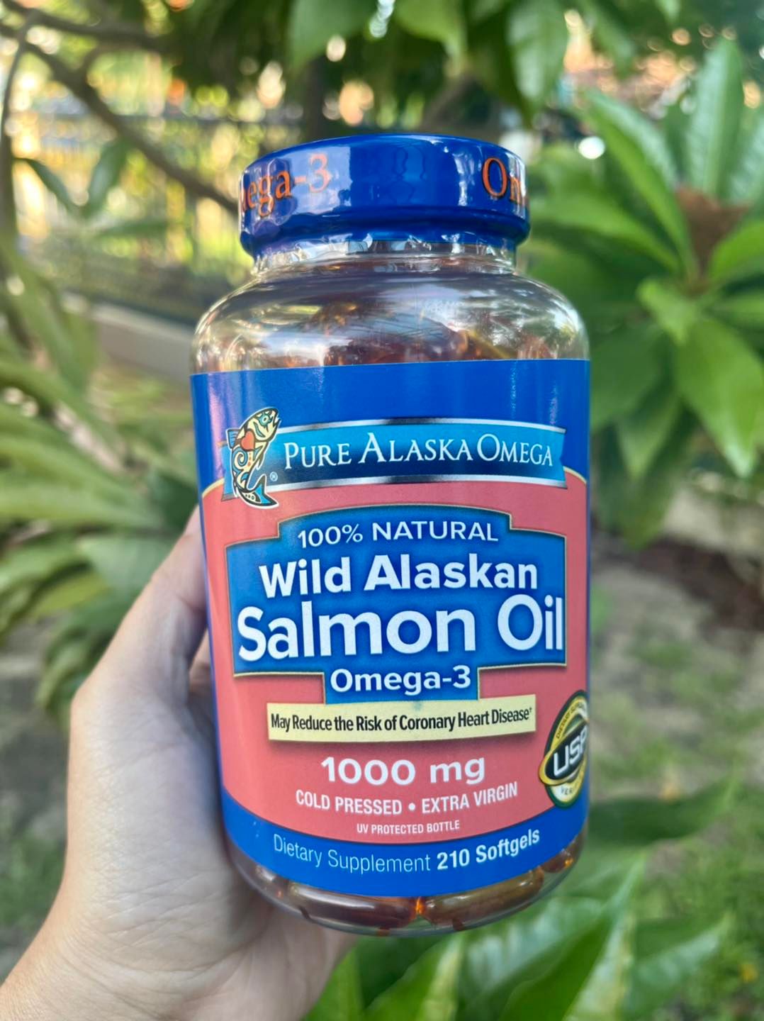 Pure Alaska Omega Wild Salmon Oil 1000 mg. (210 Softgels) จากอเมริกา