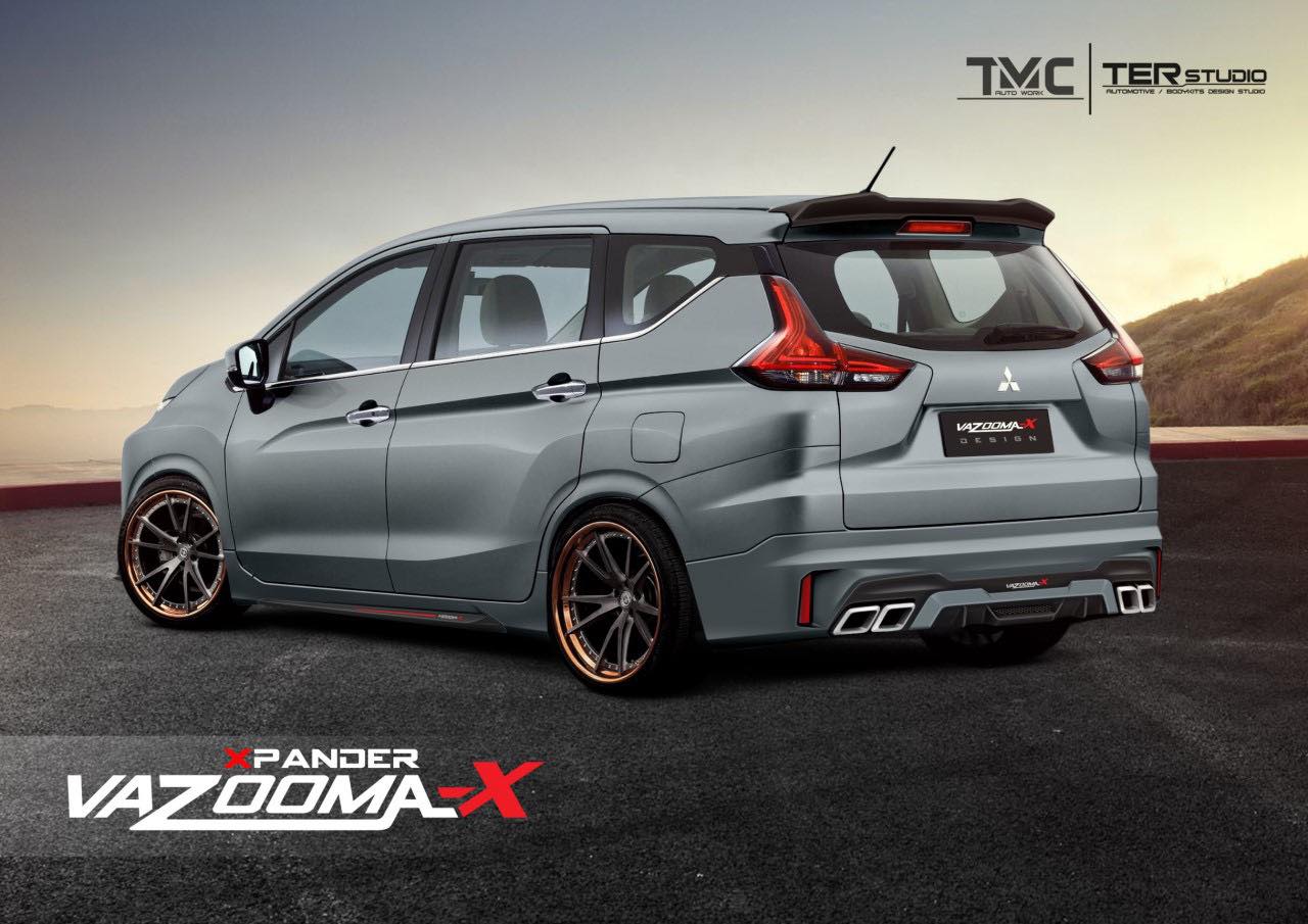 ชุดแต่ง Xpander ทรง Vazooma X ตัดดำ