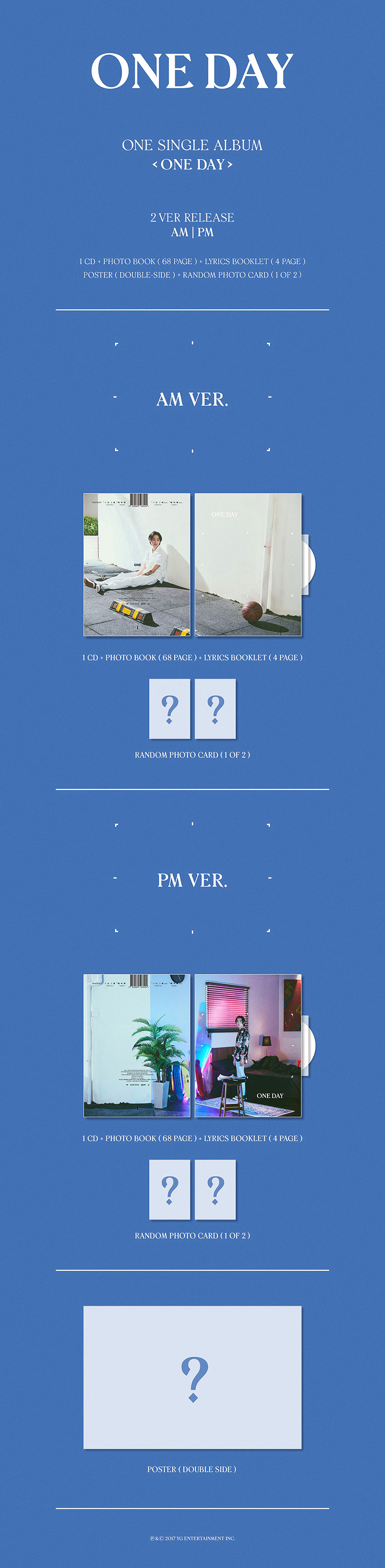 [Pre] One : Single Album - ONE DAY (Random Ver.)