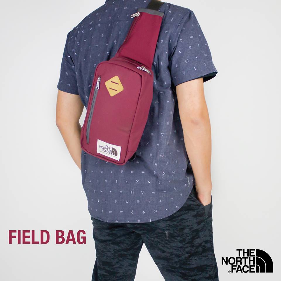 TNF - Crossbdy Vintage Field Back : สีแดง วินเทจ