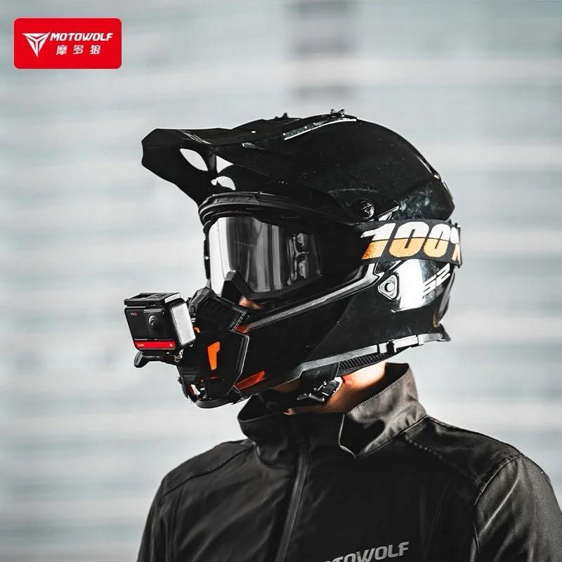 MOTOWOLF MDL3534 ที่ยึดกล้องแอคชั่นแคม กล้องติดหมวก ที่ติดกล้องติดหมวกกันน็อค