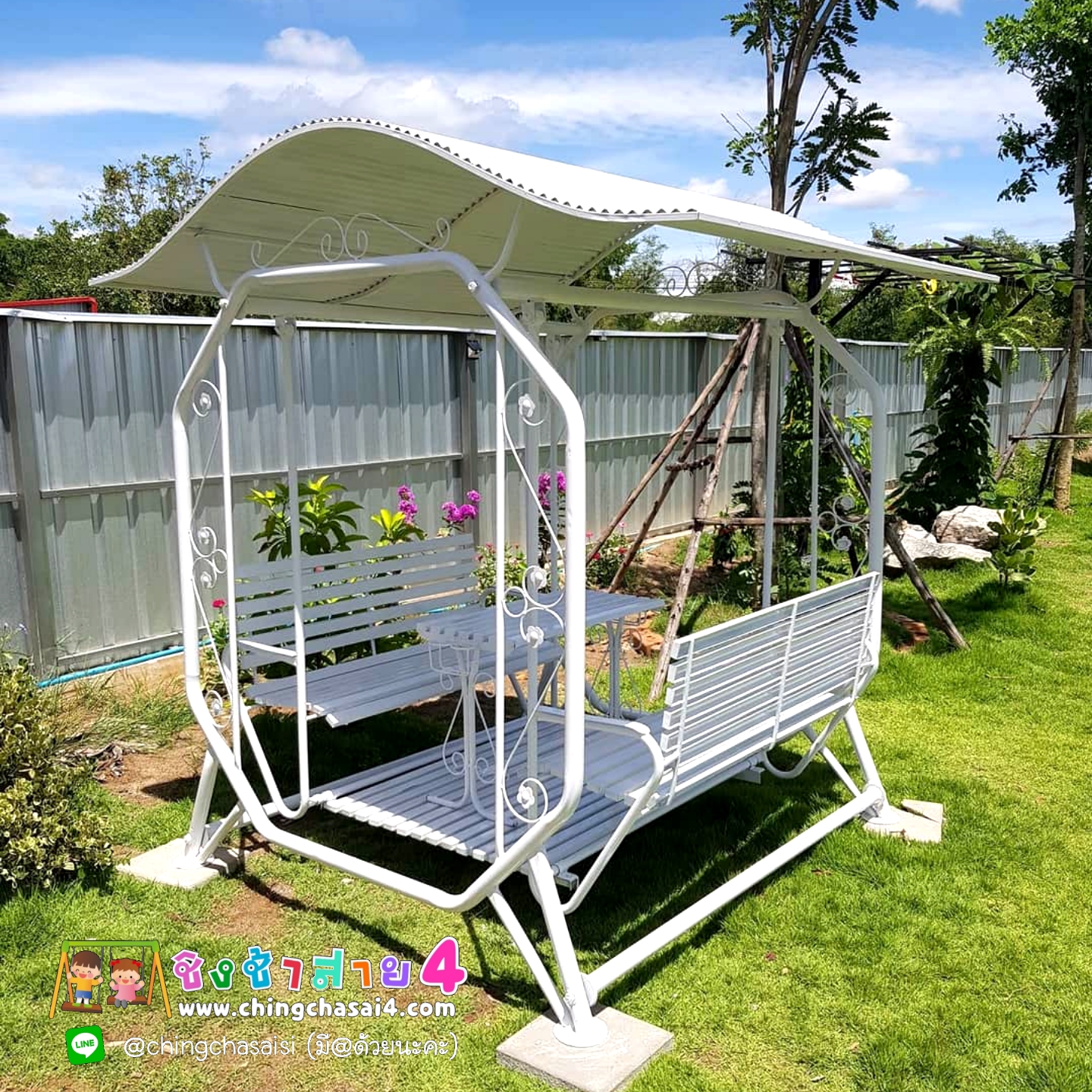 ชิงช้าใหญ่พิเศษมีหลังคา (แบบ 8 เหลี่ยม)