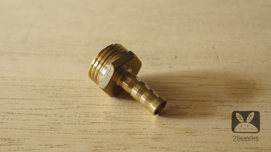 หางปลาไหล 8 mm เกลียวนอก 1/2 นิ้ว