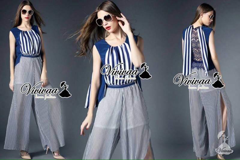 พร้อมส่ง เก๋ๆ ด้วยทรงจั้มสูทกางเกงขายาว