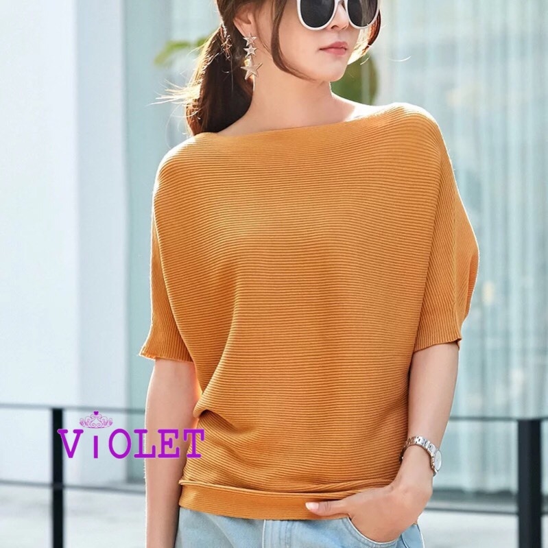เสื้อเกาหลี พร้อมส่ง เสื้อไหมพรม สไตล์ZARA