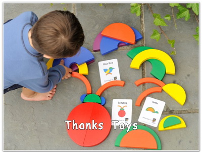 บล็อกไม้ Circle Set