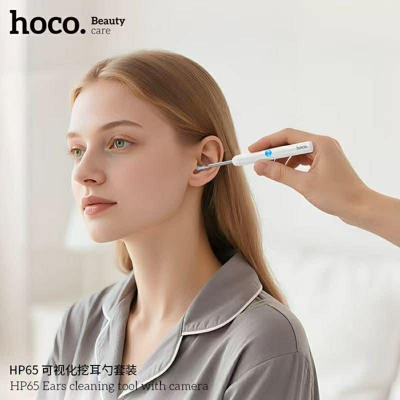 Hoco HP65 ear cleaning tool with camera อุปกรณ์ทำความสะอาดหูอัจฉริยะที่มาพร้อมกล้องและไฟ LED