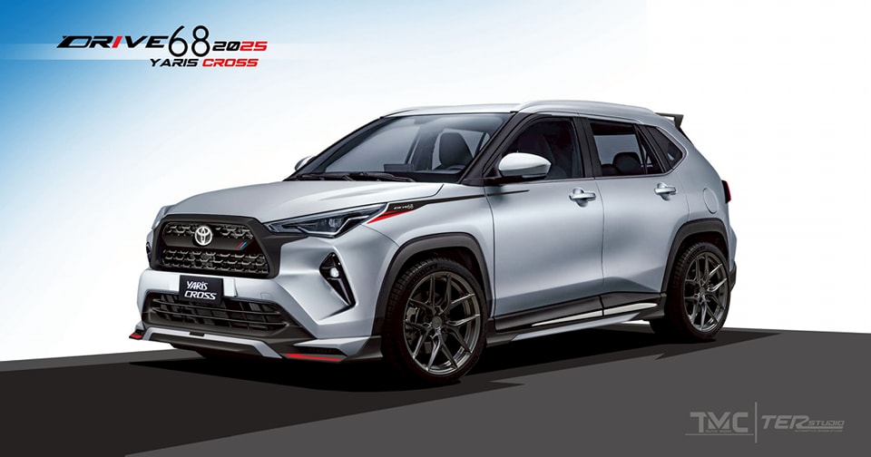 ชุดแต่ง Yaris Cross แบรนด์ DRIVE 68 5 ชิ้น