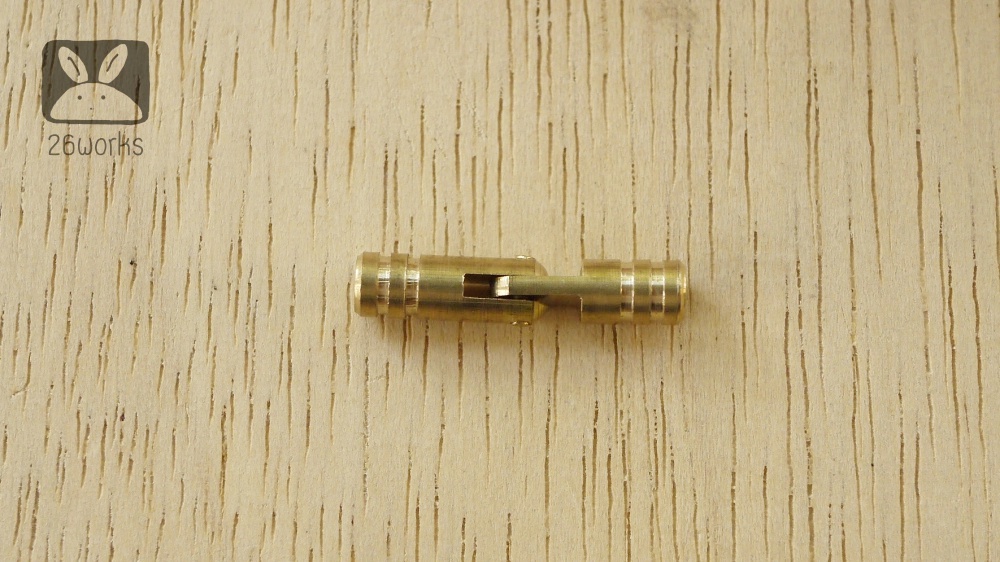 บานพับทรงกระบอก 5x25 mm ทองเหลือง ขายเป็นตัว