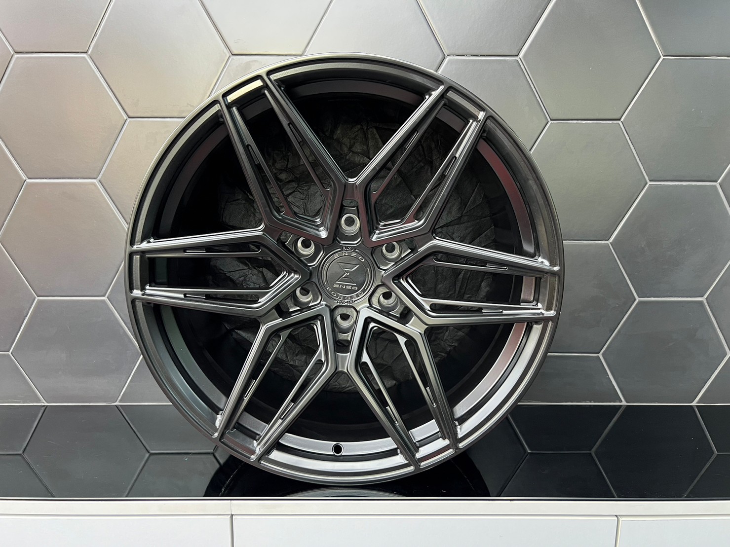 ล้อ Forged Enzo Forged Dz349 ขอบ 20x9.5 6x139.7 ET18 สีดำ *ราคาต่อวง