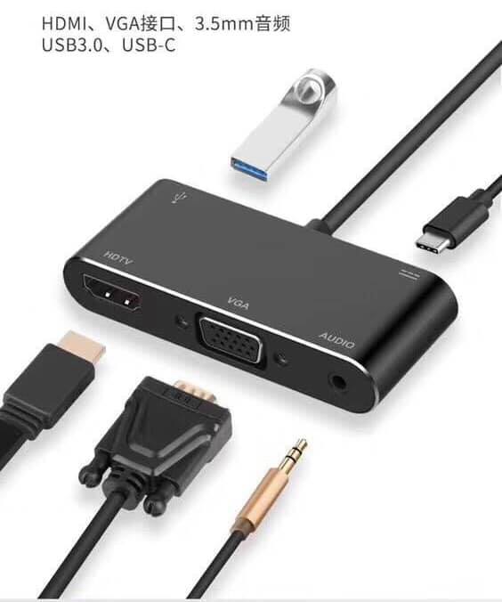 ตัวแปลง USB-C to HDMI/VGA adapter