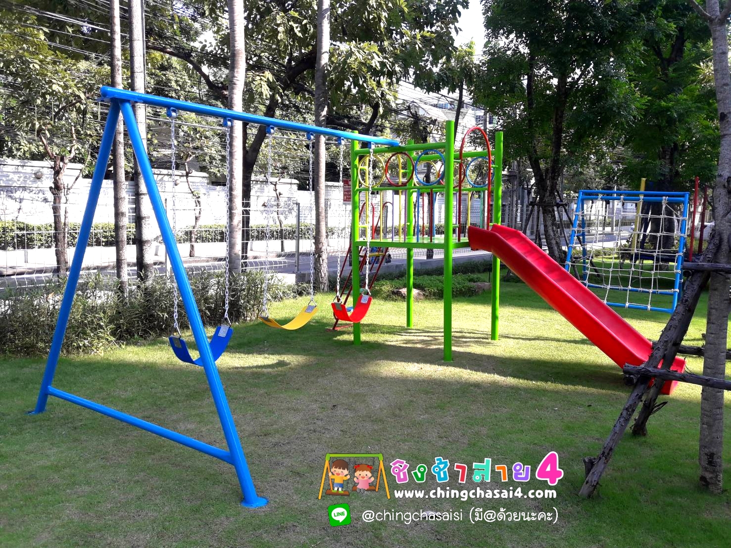ชุดรวมชิงช้า3ที(ที่นั่งนำเข้า)+กระดานลื่นพลาสติก *ราคาโปรโมชั่น**