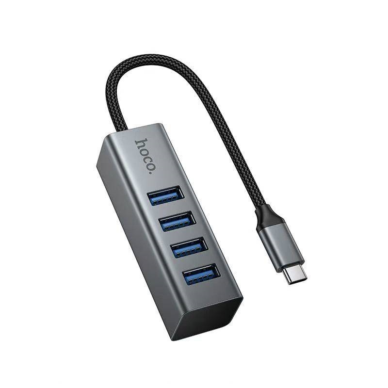 Hoco HB1C 4in1 USB Hub (Type-C to USB-A 3.0 x4) ฮับ USB Type-C ขยายพอร์ตได้ครบในตัวเดียว