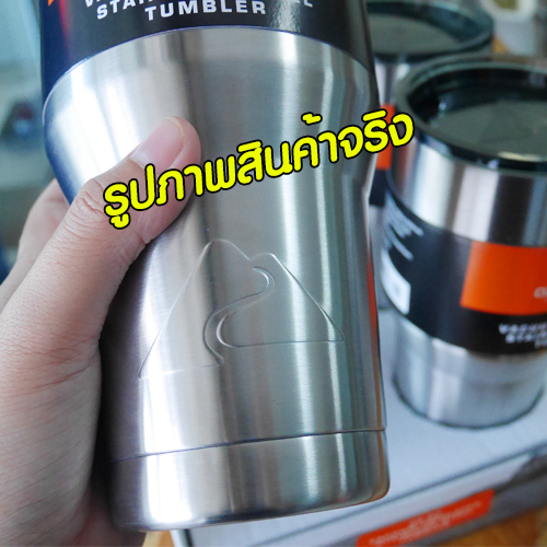 ozark trail แก้วเก็บเย็น + หลอดดูดสแตสเลส สีเงิน