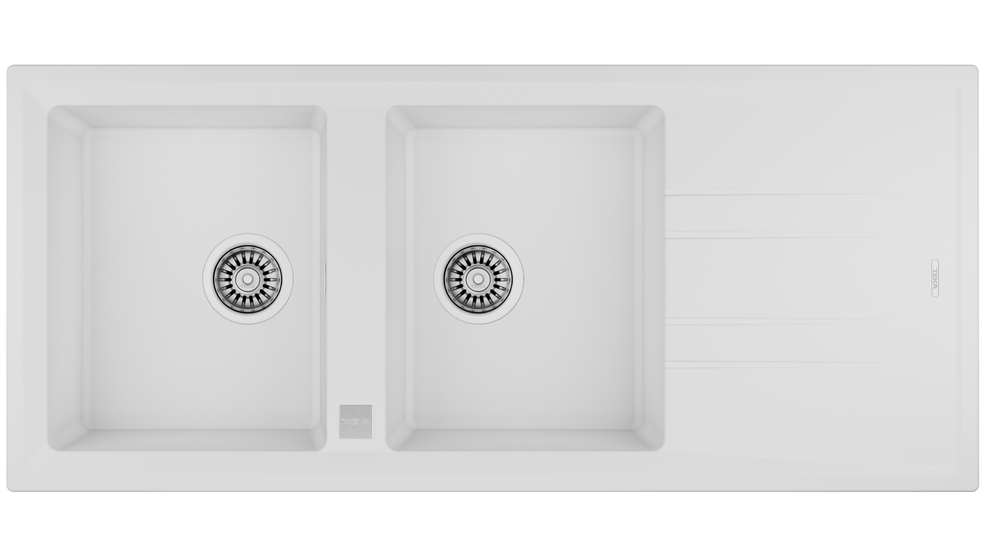 อ่างล้างจาน TEKA ราคาพิเศษ รุ่น STONE 80 B-TG 2B1D WHITE
