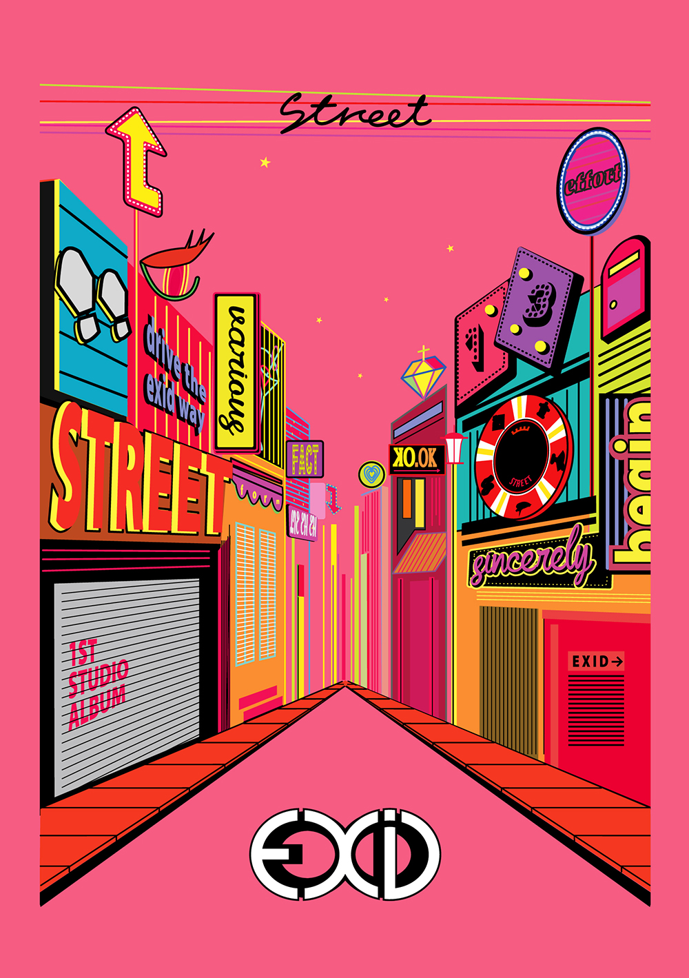 [Pre] EXID : 1st Studio Album - Street +Poster