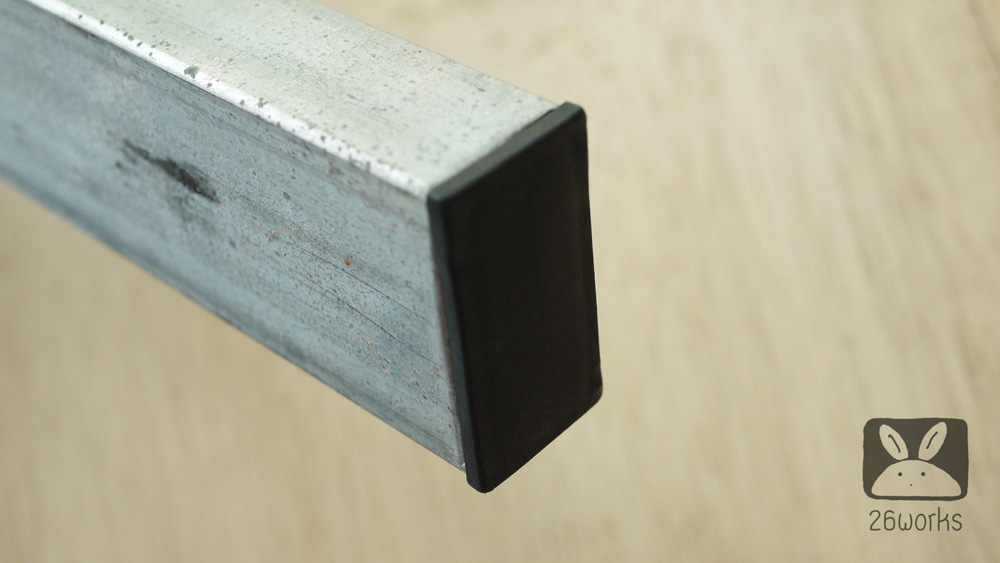 พลาสติกปิดเหล็กกล่อง 25x50 mm (1x2 นิ้ว) สวมใน