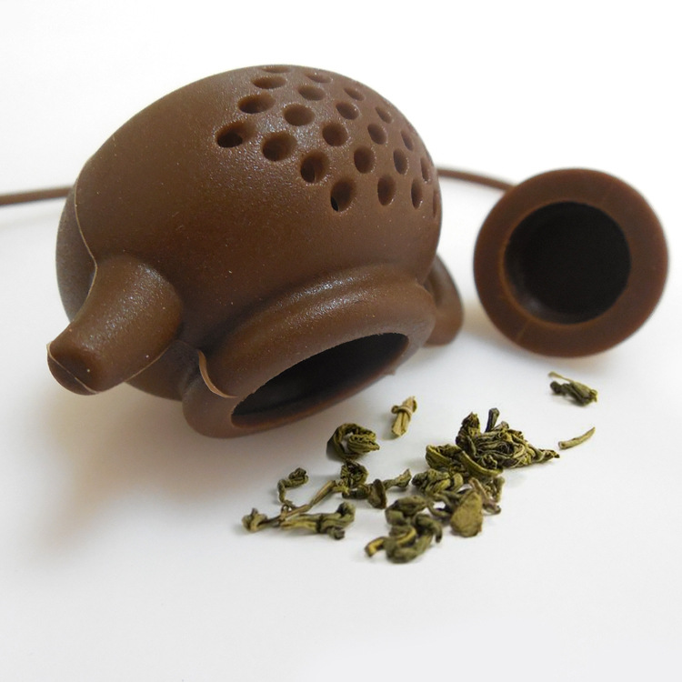 พร้อมส่ง ที่กรองชา ซิลิโคน tea infuser ลายกาน้ำชา มี 2 สี